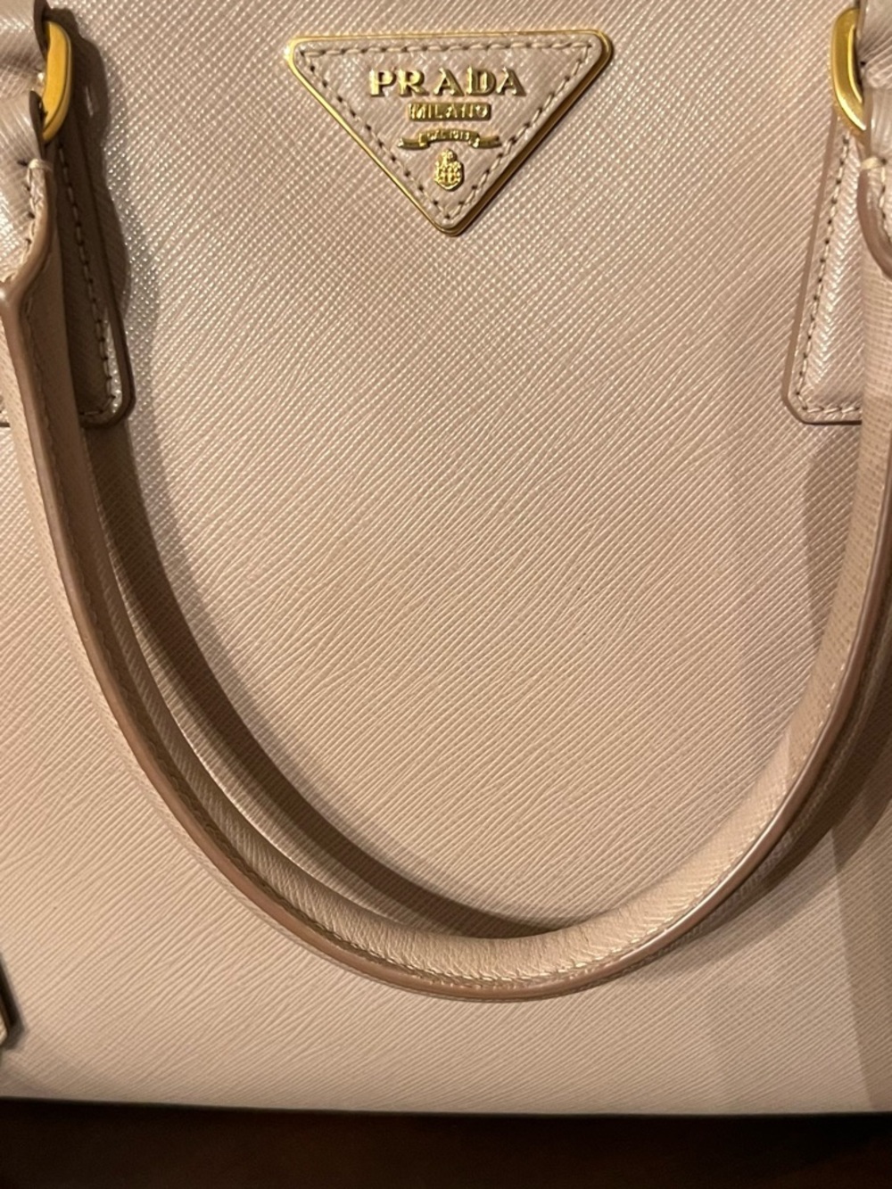 Prada Saffiano Leather Satchel in Blush Pink - Picture 6 of 16